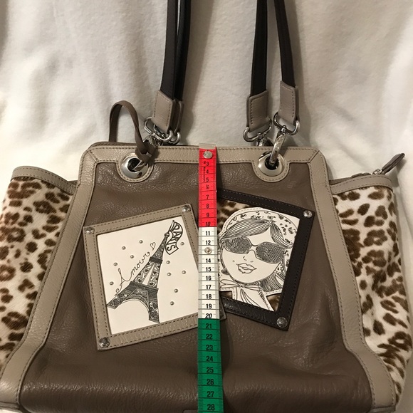 Brighton PARIS tote Beige mushroom TALI Leather & faux fur Shoulder - Picture 12 of 13